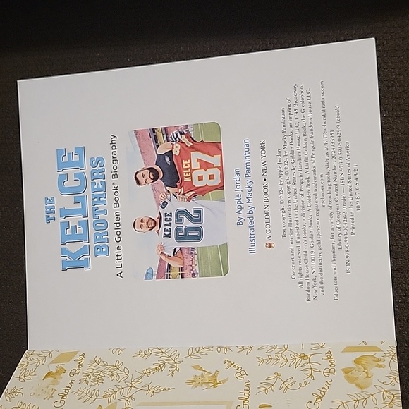 The Kelce Brothers 87 62 Biography Book - Blue and Red Cover - Picture 7 of 9